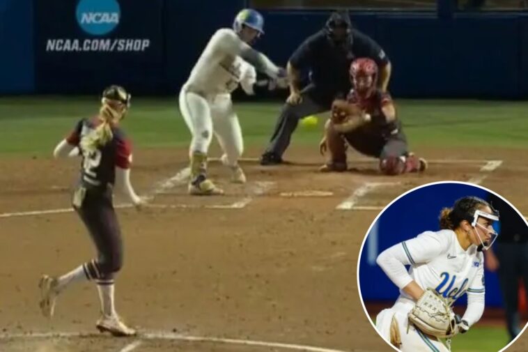 ucla-softball-bounces-back-with-4-homers-in-drubbing-of-arkansas-in-women’s-college-world-series