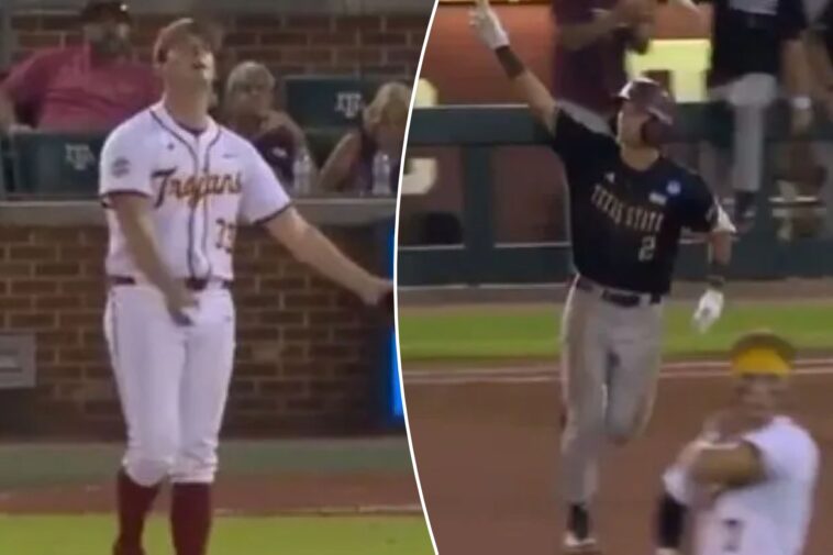 usc-baseball-can’t-hold-late-lead-in-crushing-loss-to-texas-state-in-ncaa-tournament-opener
