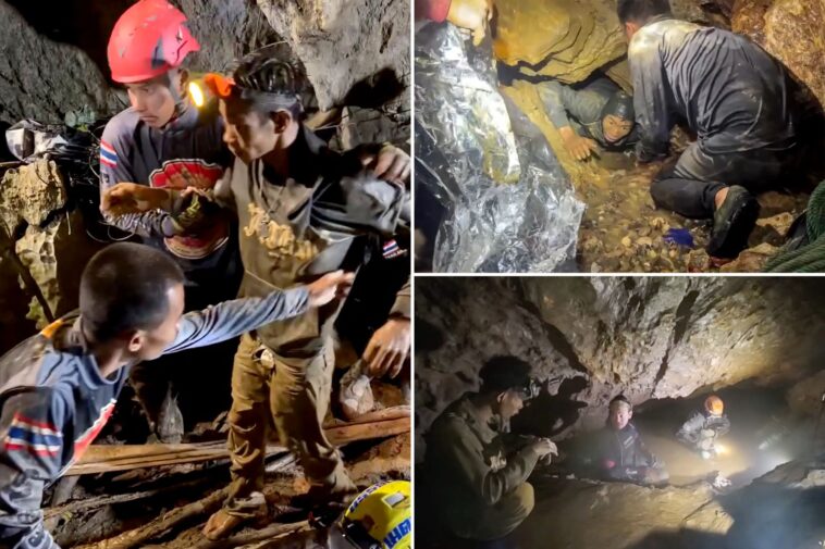 rescuers-pull-four-from-flooded-cave-in laos,-two-still-missing
