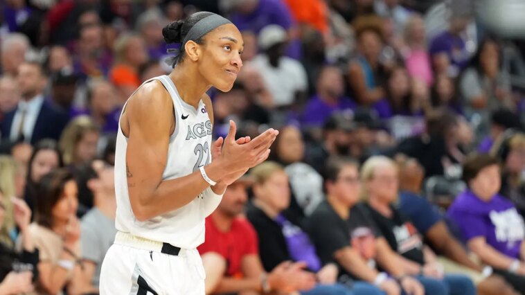 a’ja-wilson-expected-to-dominate-as-aces-face-golden-state-valkyries-in-only-wnba-game-on-schedule