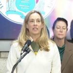 outrage:-radical-new-jersey-gov.-mikie-sherrill-blames-ice-agents-after-far-left-thugs-light-fires,-attack-police-with-weapons-at-newark-detention-center