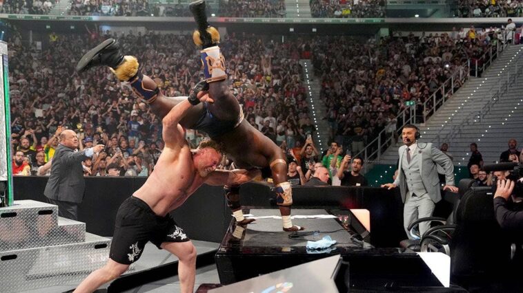 brock-lesnar-conquers-oba-femi-in-epic-second-match-of-rivalry-at-wwe-clash-in-italy