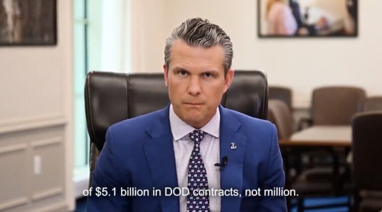 sec-pete-hegseth-slashes-$5.1-billion-in-wasteful-pentagon-contracts-identified-by-doge:-“that’s-with-a-‘b’”