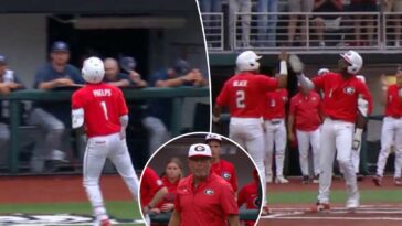 georgia-star-tre-phelps-ejected-for-over-the-top-homer-celebration-in-wild-athens-regional-scene