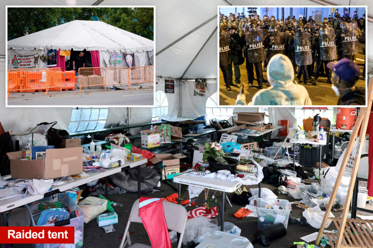 inside-the-well-stocked-anti-ice-coalition-tent-raided-by-feds-outside-delaney-hall-—-where-rioters-enjoy-puzzles-and-games
