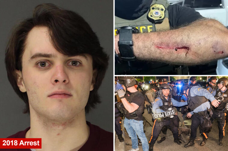 anti-ice-agitator-who-allegedly-bit-officers-during-delaney-hall-protest-was-previously-accused-of-distributing-child-porn 