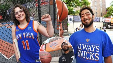 the-cage,-legendary-nyc-basketball-mecca,-is-overrun-with-knicks-fever