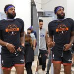 first-look-at-mitchell-robinson’s-broken-left-pinky-as-knicks-drama-swirls-on-eve-of-nba-finals