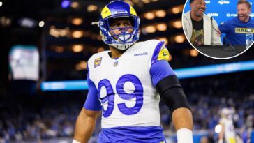 rams’-myles-garrett,-sean-mcvay-react-to-aaron-donald-comeback-rumors