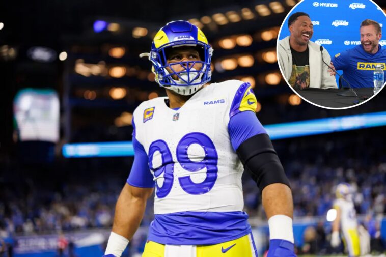 rams’-myles-garrett,-sean-mcvay-react-to-aaron-donald-comeback-rumors