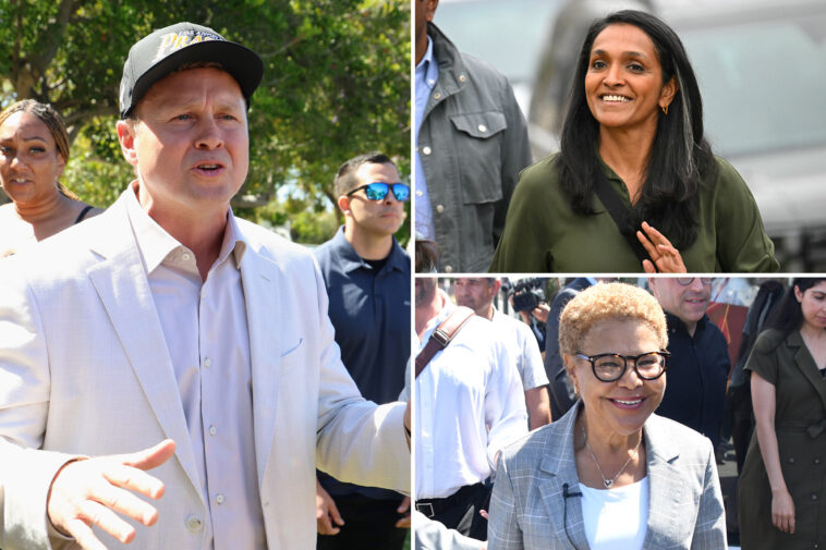 karen-bass-and-spencer-pratt-lead-nithya-raman-for-los-angeles-mayor-in-early-results