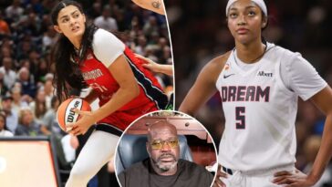 shaq-eviscerates-‘embarrassing’-angel-reese,-lauren-betts-trolls:-‘wish-i-could-punch-some-of-these-guys’
