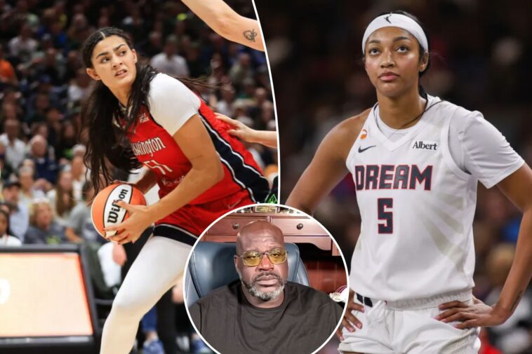 shaq-eviscerates-‘embarrassing’-angel-reese,-lauren-betts-trolls:-‘wish-i-could-punch-some-of-these-guys’