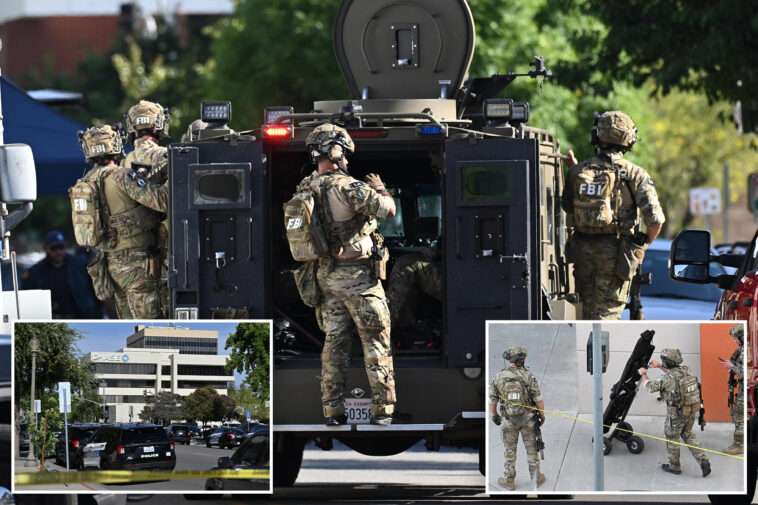 bakersfield-bank-robber-‘with-bombs-strapped-to-him’-still-barricaded-with-hostages-—-as-fbi-takes-over