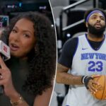 malika-andrews-loses-audio-during-mitchell-robinson-update-at-nba-finals
