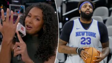 malika-andrews-loses-audio-during-mitchell-robinson-update-at-nba-finals