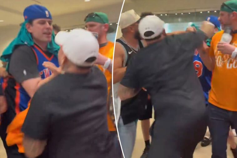 knicks,-spurs-fans-in-heated-arena-scrap-during-game-1-of-nba-finals