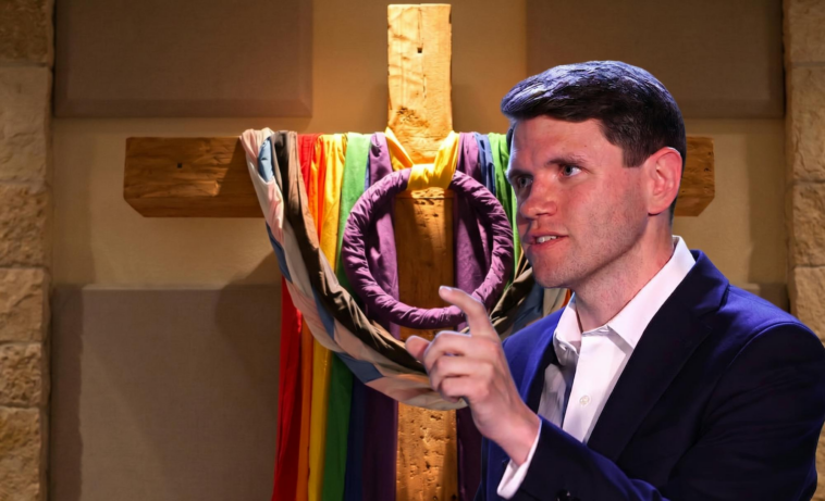 at-james-talarico’s-church,-its-offensive-to-respect-god’s-pronouns-—-but-abortion’s-ok.