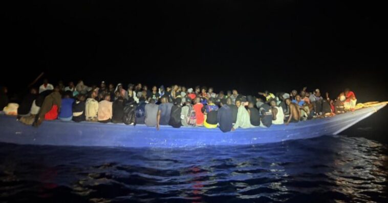 us-customs-and-border-protection-interdicts-boat-carrying-240-haitian-migrants-en-route-to-us-(video)