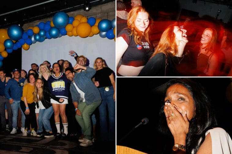 the-problem-with-nithya-raman’s-campaign-perfectly-captured-in-election-night-party-photos