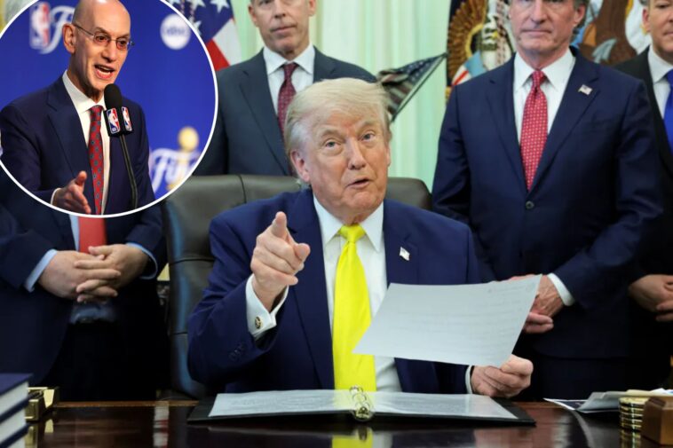adam-silver-‘thrilled’-that-trump-will-attend-knicks-spurs-nba-finals-game-3