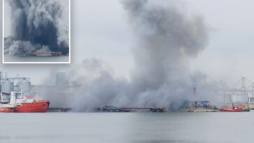 maritime-drone-being-used-in-ukraine-war-explodes-at-a-romanian-black-sea-port