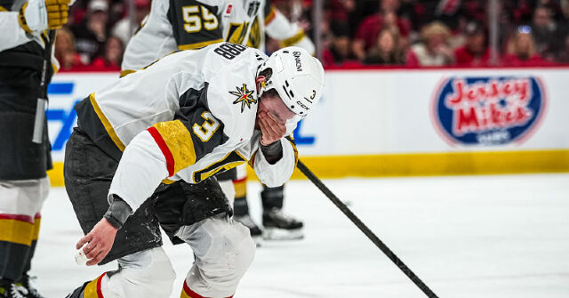 watch:-golden-knights’-brayden-mcnabb-takes-puck-to-the-face-during-stanley-cup-finals