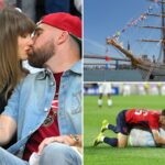 taylor-swift,-travis-kelce-wedding-at-msg-makes-for-red-hot-summer-in-nyc-on-top-of-america250,-world-cup