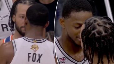 jalen-brunson-gets-nose-to-nose-with-spurs’-de’aaron-fox-in-heated-nba-finals-game-2-scene