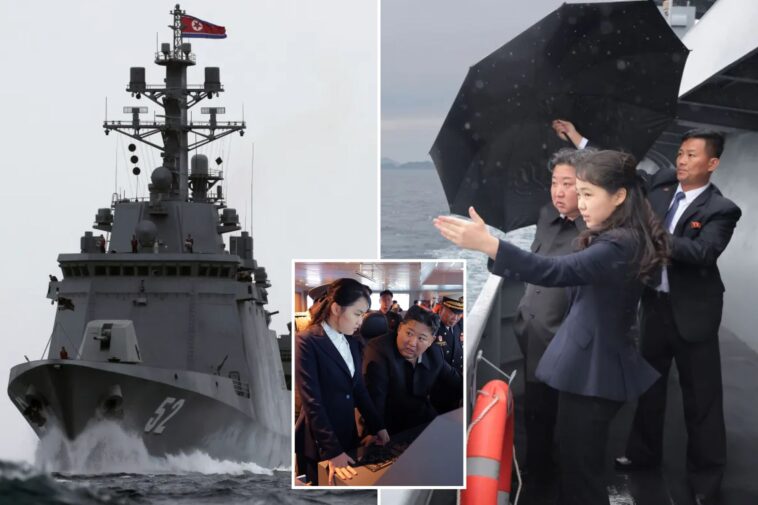 north-korean-leader-kim-jong-un-showcases-new-warship-with-daughter-ahead-of-visit-by-china’s-xi