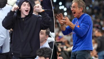 timothee-chalamet,-ben-stiller-have-joyous-embrace-as-knicks-survive-game-2