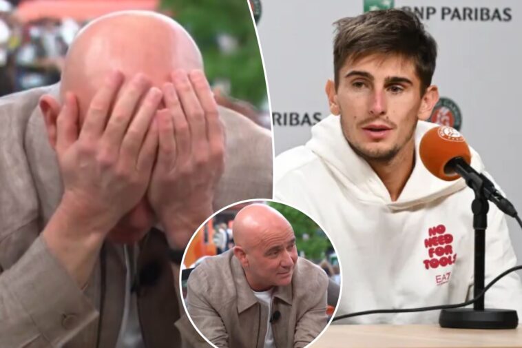 andre-agassi-could-not-contain-his-disbelief-at-matteo-arnaldi’s-stunning-french-open-semifinal-withdrawal