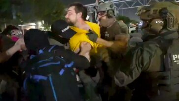federal-agents-arrest-anti-ice-agitators-during-chaotic-delaney-hall-confrontations-caught-on-video