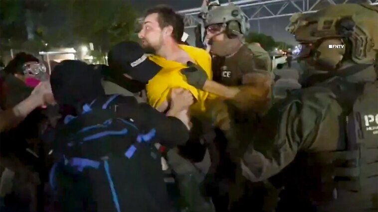 federal-agents-arrest-anti-ice-agitators-during-chaotic-delaney-hall-confrontations-caught-on-video