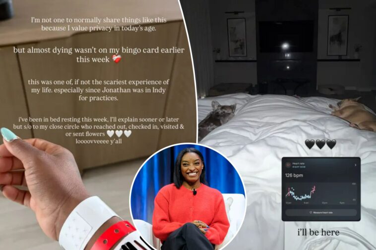 simone-biles-reveals-terrifying-health-update:-‘almost-dying-wasn’t-on-my-bingo-card’