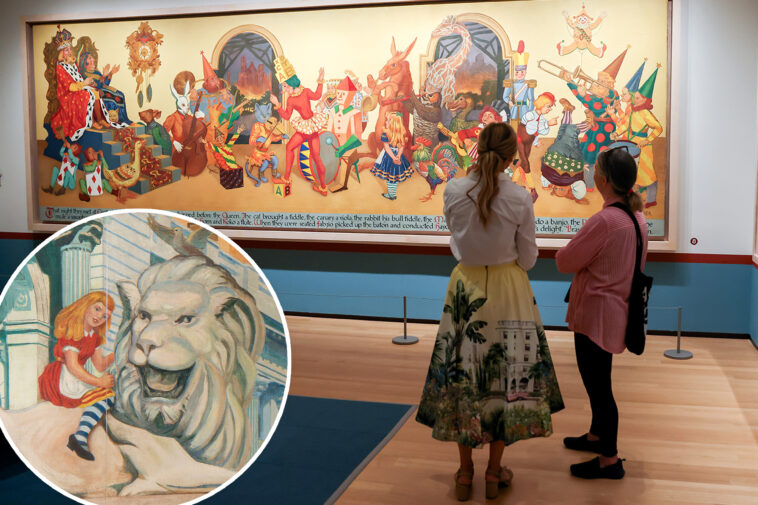 nyc’s-miraculously-saved-‘alice-in-wonderland’-hospital-mural-goes-on-public-display-for-first-time