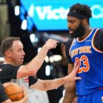 nba-rescinds-mitchell-robinson’s-technical-foul-from-game-2-of-finals-after-reviewing-shoving-match