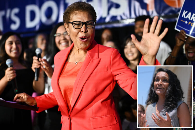 cocky-karen-bass-reacts-to-nithya-raman-jumping-above-spencer-pratt-in-la-mayoral-race