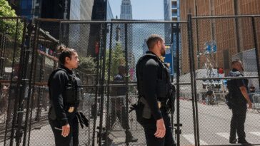 secret-service,-tsa-and-nypd-transform-madison-square-garden-into-fortress-for-trump’s-nba-finals-visit