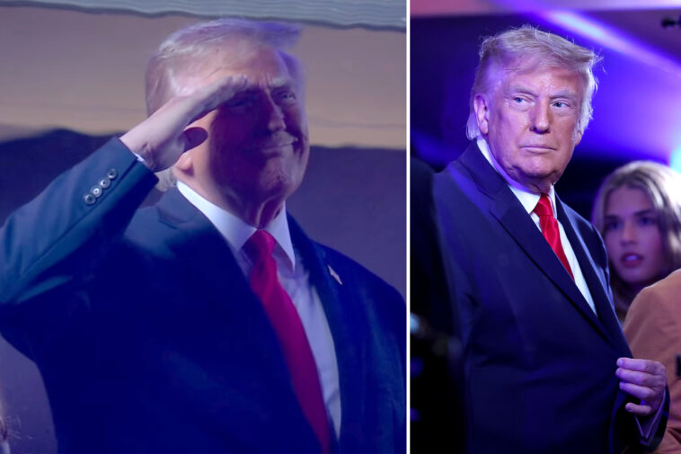 trump-salutes-msg-crowd-during-national-anthem-of-knicks-game-3-—-but-some-fans-boo