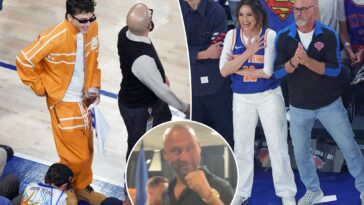 derek-jeter,-eli-manning-join-timothee-chalamet-to-lead-elite-level-celebrity-row-for-knicks-spurs-game-3