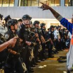 knicks-watch-party-turns-ugly-as-massive-brawls-break-out,-pepper-spray-gets-deployed-by-cops-in-manhattan