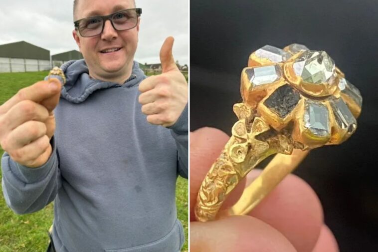 detectorist-unearths-‘once-in-a-lifetime’-16th-century-diamond-ring:-‘overwhelmed-with-joy’