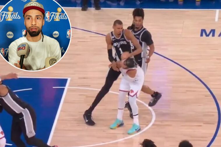 knicks’-jose-alvarado-warns-victor-wembanyama-after-jalen-brunson-cheap-shot:-‘that’ll-be-the-last-one’