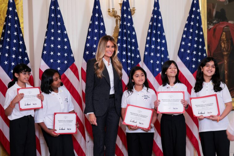 melania-trump-praises-winners-of-childhood-ai-competition-:-‘you-are-our-future’