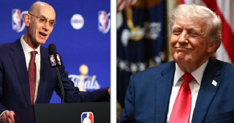watch:-nba-commissioner-makes-hakeem-jeffries-look-silly-for-knicks-cheap-shot-on-trump