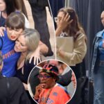 taylor-swift,-hailey-bieber-lead-large-list-of-a-listers-on-celebrity-row-at-knicks-spurs-game-4