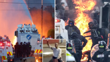police-blast-water-cannons-at-belfast-protesters-as-unrest-flares-again-after-stabbing