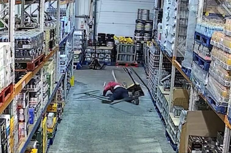 painful-video-shows-factory-worker-falling-from-factory-roof-and-landing-on-his-crotch:-‘lucky-to-be-alive’