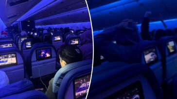 excited-knicks-fans-turn-delta-flight-into-raucous-watch-party,-erupting-over-win-at-30,000-feet 